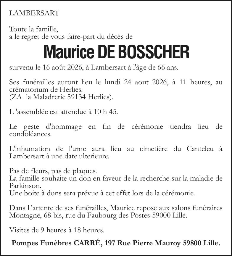 Avis de décès
